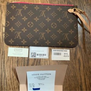 New Louis Vuitton Neverfull Pouch